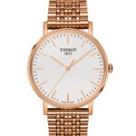 tissot γυναικείο ρολόι ροζ χρυσό μεσαίο μέγεθος