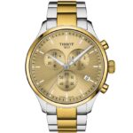 δίχρωμο ανδρικό ρολόι tissot